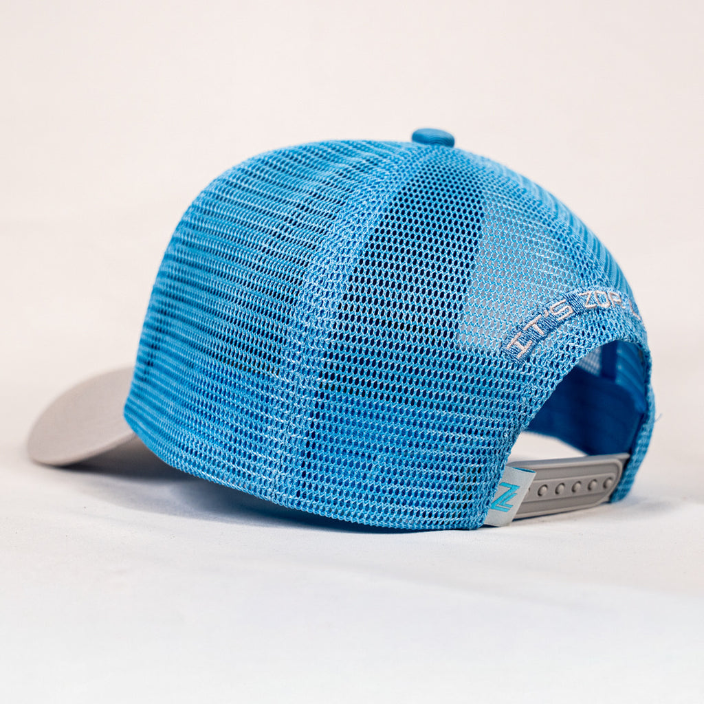 ZL Trucker Cap - Grey/Light Blue