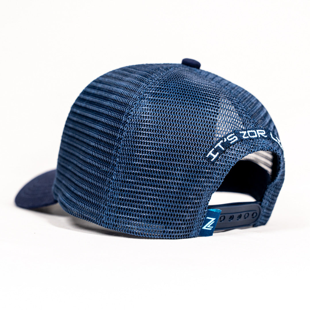 ZL Trucker Cap - Navy/Light Blue/White