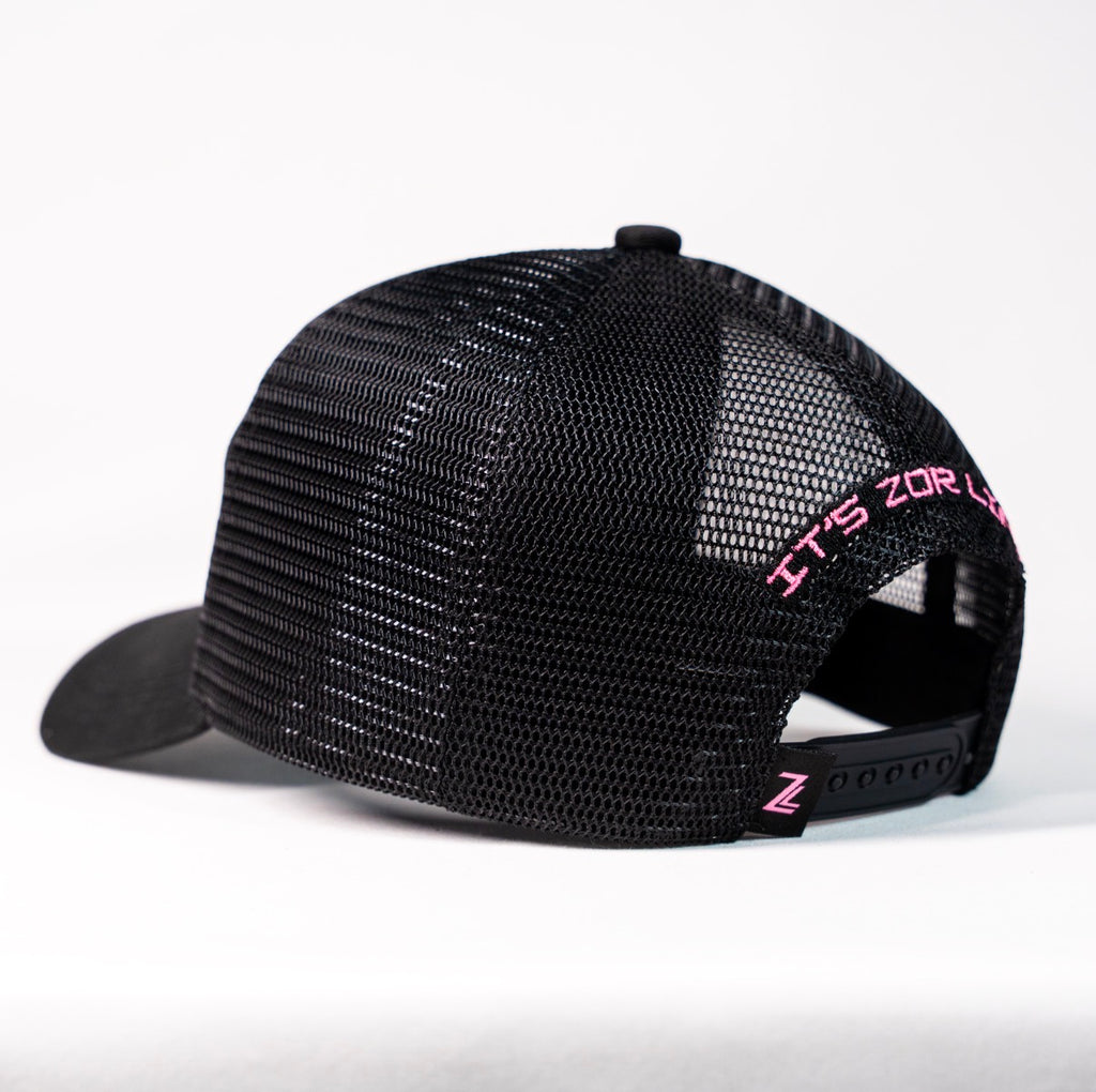 ZL Trucker Cap - Black/Pink