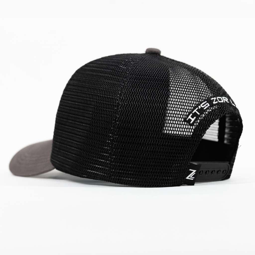 ZL Trucker Cap - Charcoal/Black