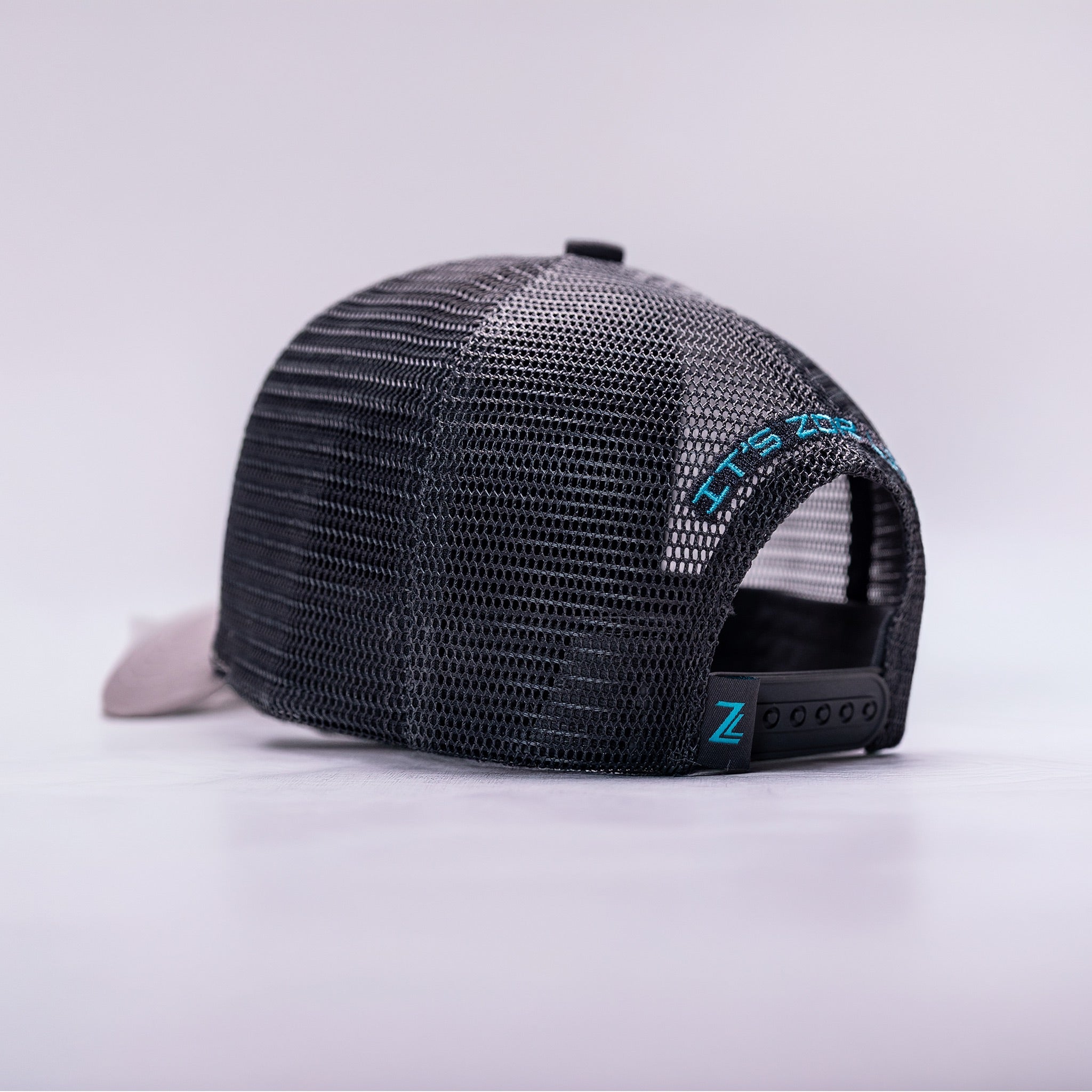 ZL Trucker Cap - Light Grey/Dark Grey/Turquoise – Zororo Life