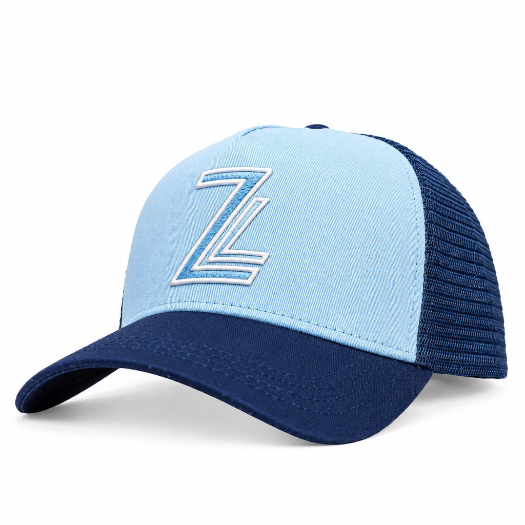 ZL Trucker Cap - Navy/Light Blue/White