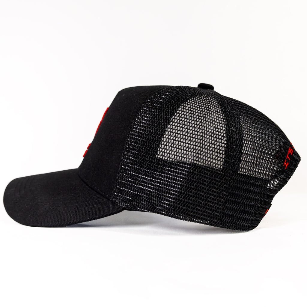 ZL Trucker Cap - Black/Red