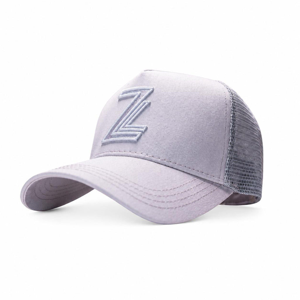 ZL Trucker Cap - Light Grey/White