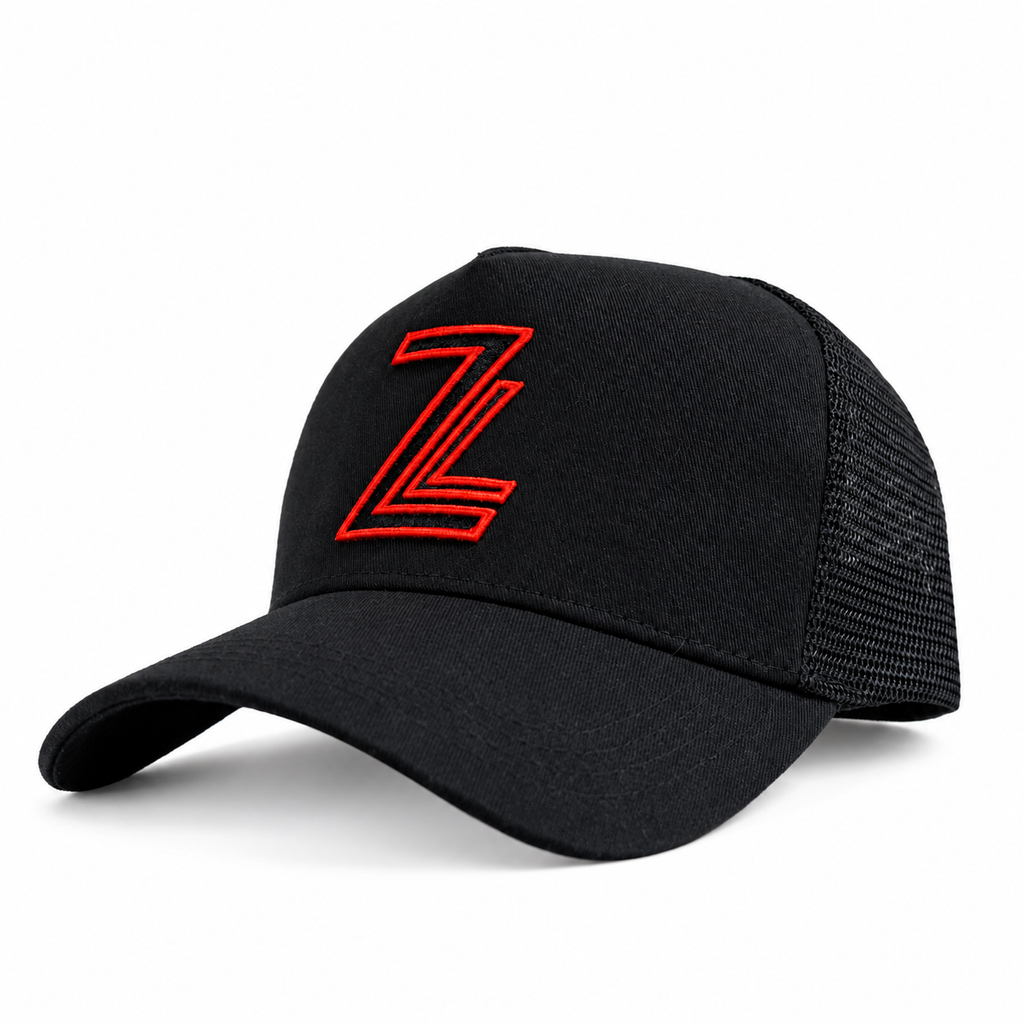 ZL Trucker Cap - Black/Red