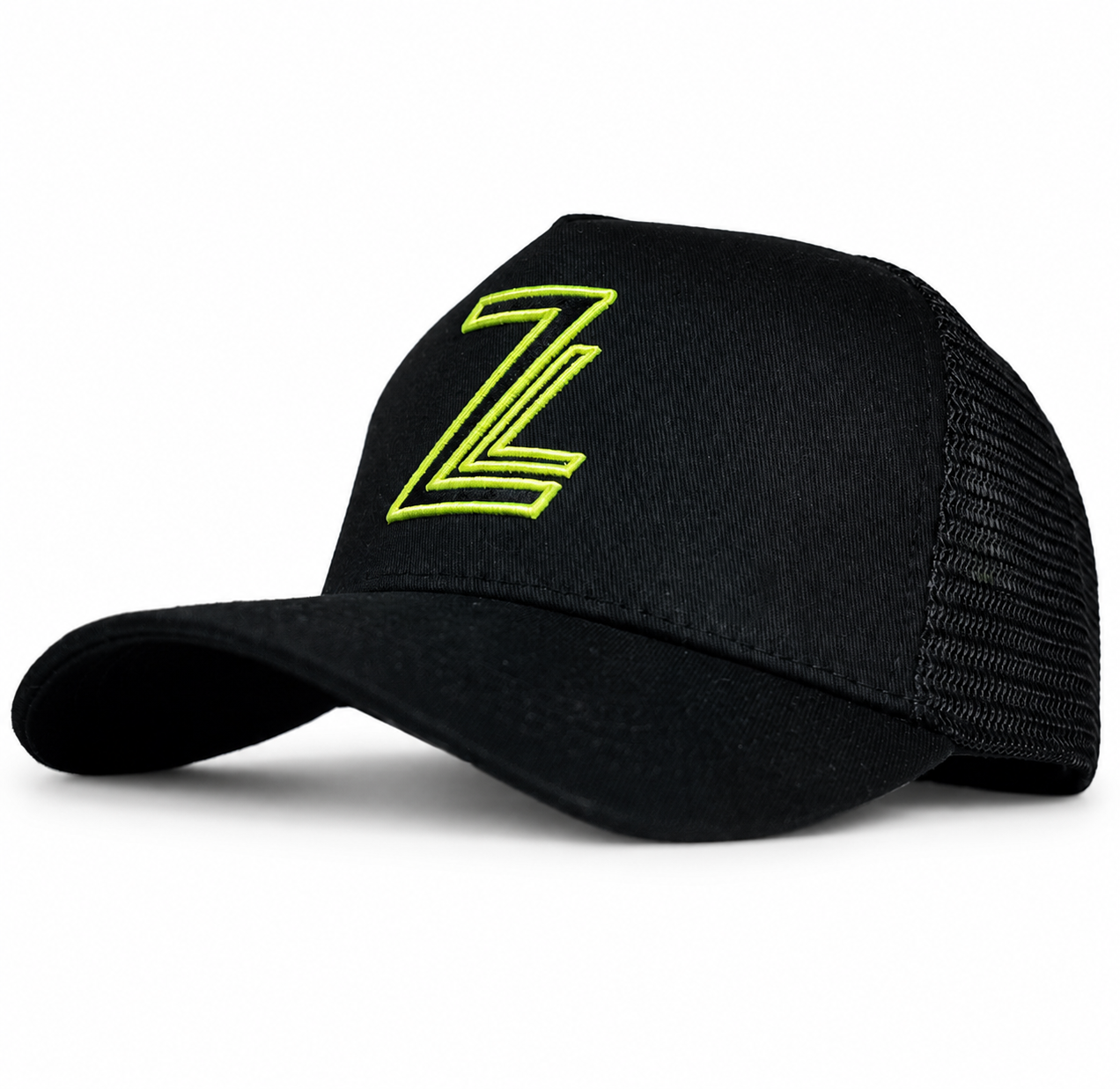 ZL Trucker Cap - Black/Neon Yellow