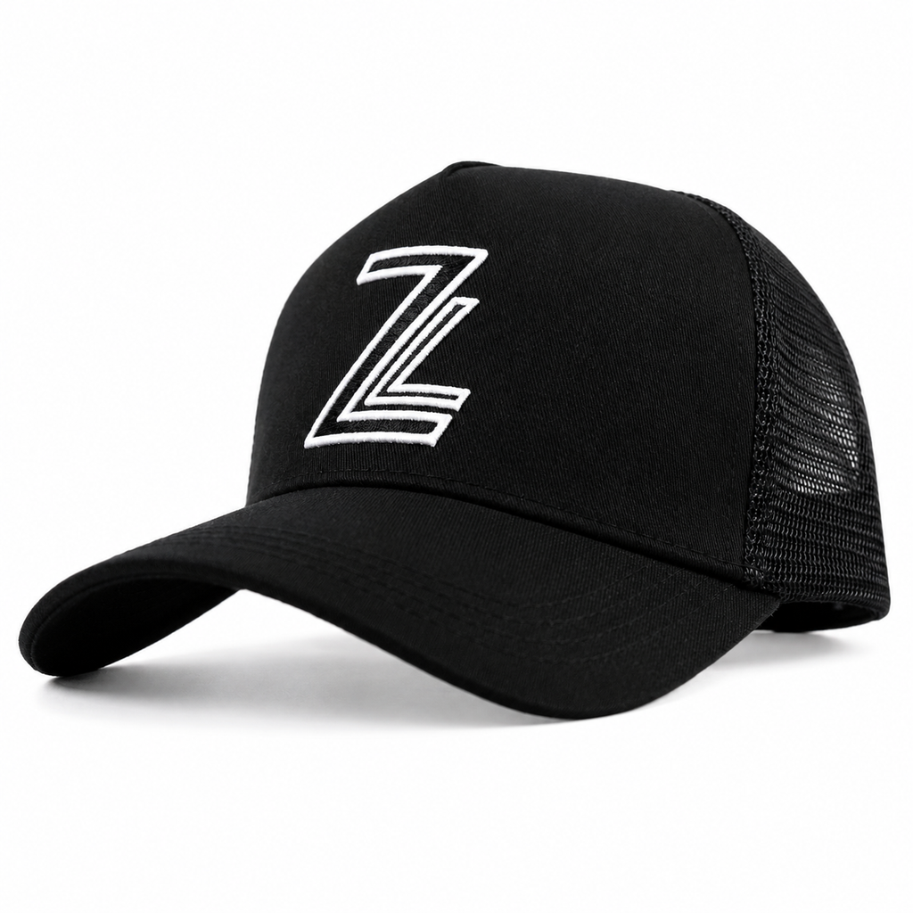 ZL Trucker Cap - Black/White
