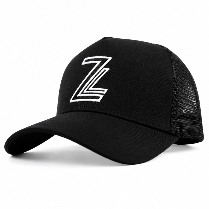 ZL Trucker Cap - Black/White
